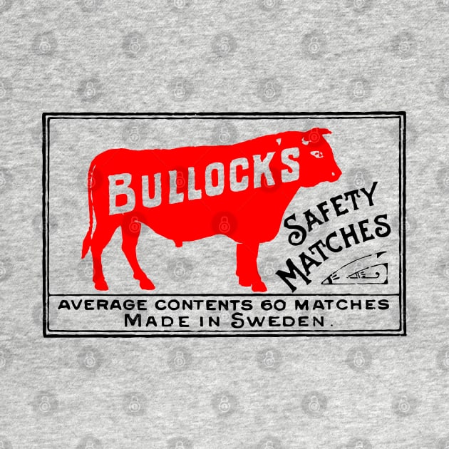 Bullock vintage matchbook by Yeaha